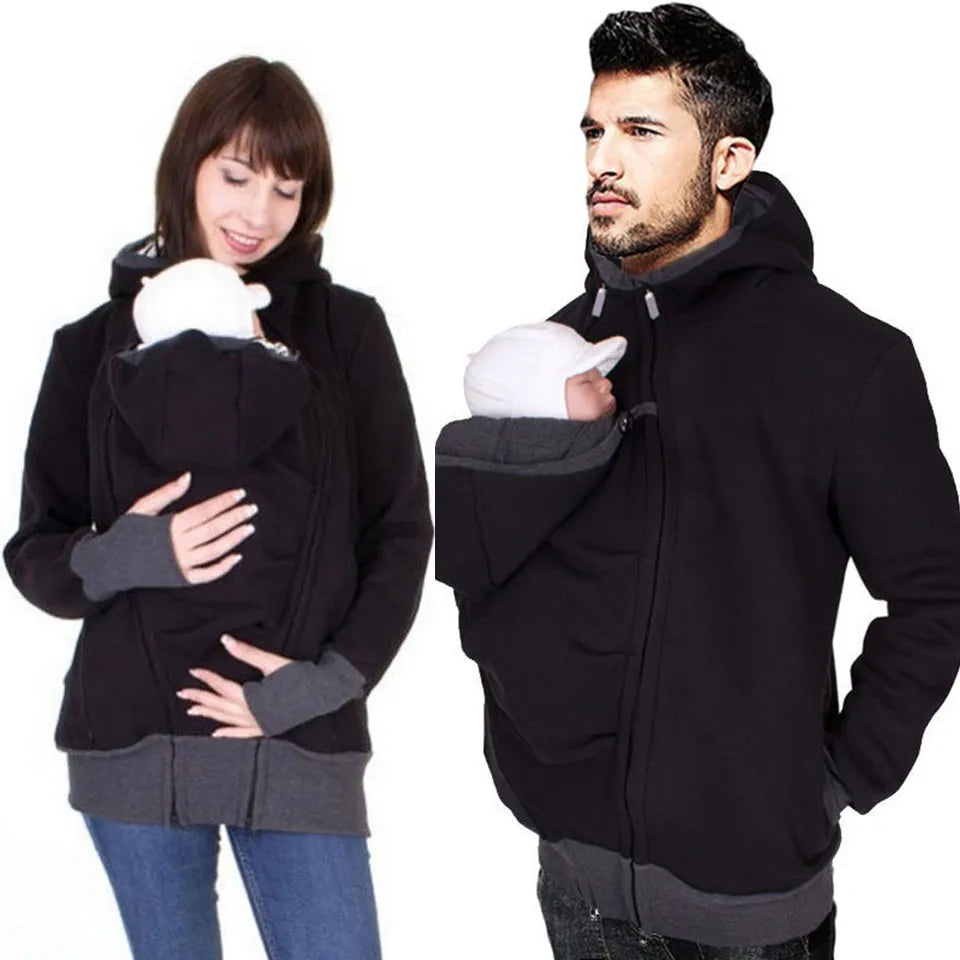 Maternity Coats Baby Carrier Jacket Kangaroo Warm Maternity Hoodies Women Outerwear Coat For Pregnant Womens Maternity Clothes
